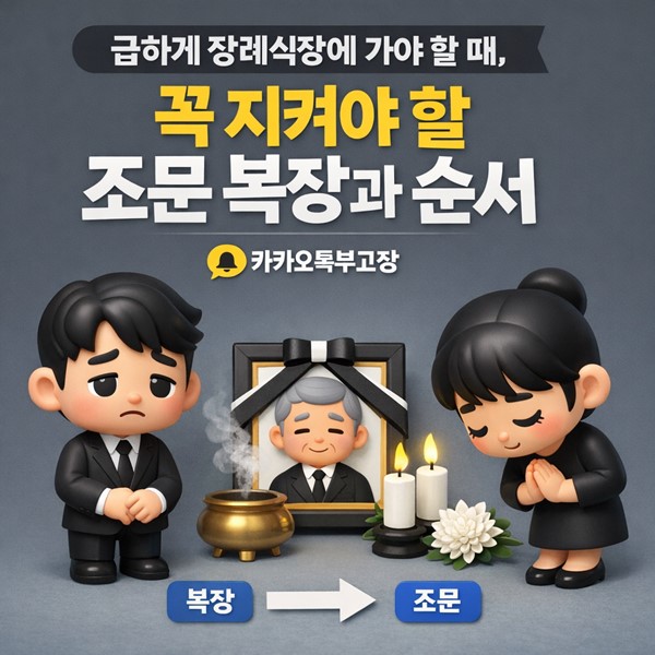 급하게 장례식장에 가야 할 때, 꼭 지켜야 할 조문 복장과 순서