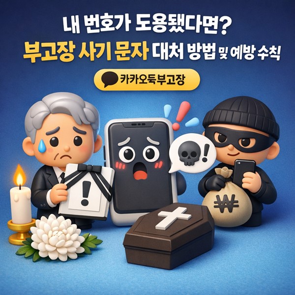 내 번호가 도용됐다면 부고장 사기 문자 대처 방법 및 예방 수칙